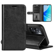 Oppo A57 / A57s / A77 Hoesje - MobyDefend Wallet Book Case (Sluiting Achterkant) - Zwart