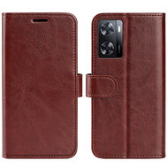 Oppo A57 / A57s / A77 Hoesje - MobyDefend Wallet Book Case (Sluiting Achterkant) - Bruin