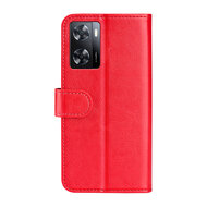 Oppo A57 / A57s / A77 Hoesje - MobyDefend Wallet Book Case (Sluiting Achterkant) - Rood