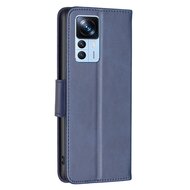 Xiaomi 12T / 12T Pro Hoesje, MobyDefend Wallet Book Case Met Koord, Blauw