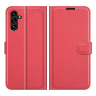 Samsung Galaxy A04s Hoesje - MobyDefend Kunstleren Wallet Book Case (Sluiting Voorkant) - Rood