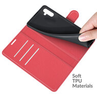 Samsung Galaxy A04s Hoesje - MobyDefend Kunstleren Wallet Book Case (Sluiting Voorkant) - Rood