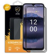 3-Pack Nokia G11 Plus Screenprotectors - MobyDefend Screensaver Met Zwarte Randen - Gehard Glas