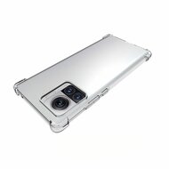 Motorola Edge 30 Ultra Hoesje - MobyDefend Transparante Shockproof TPU Backcover - Verstevigde Hoeken - Volledig Doorzichtig