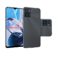 Motorola Moto E22 / E22i Hoesje - MobyDefend Transparante TPU Backcover - Volledig Doorzichtig