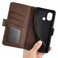 Nokia G11 Plus Hoesje - MobyDefend Luxe Wallet Book Case (Sluiting Zijkant) - Bruin