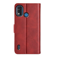 Nokia G11 Plus Hoesje, MobyDefend Luxe Wallet Book Case (Sluiting Zijkant), Rood