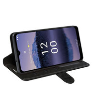 Nokia G11 Plus Hoesje - MobyDefend Wallet Book Case (Sluiting Achterkant) - Zwart
