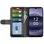 Nokia G11 Plus Hoesje, MobyDefend Wallet Book Case (Sluiting Achterkant), Zwart