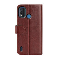 Nokia G11 Plus Hoesje, MobyDefend Wallet Book Case (Sluiting Achterkant), Bruin