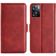 Oppo A57 / A57s / A77 Hoesje, MobyDefend Luxe Wallet Book Case (Sluiting Zijkant), Rood