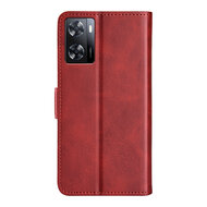 Oppo A57 / A57s / A77 Hoesje, MobyDefend Luxe Wallet Book Case (Sluiting Zijkant), Rood