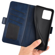 Xiaomi Redmi 10A Hoesje - MobyDefend Luxe Wallet Book Case (Sluiting Zijkant) - Blauw