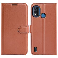 Nokia G11 Plus Hoesje, MobyDefend Kunstleren Wallet Book Case (Sluiting Voorkant), Bruin