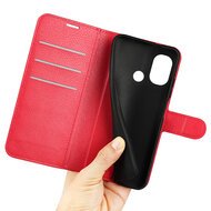 Nokia G11 Plus Hoesje, MobyDefend Kunstleren Wallet Book Case (Sluiting Voorkant), Rood