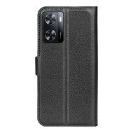 Oppo A57 / A57s / A77 Hoesje - MobyDefend Kunstleren Wallet Book Case (Sluiting Voorkant) - Zwart