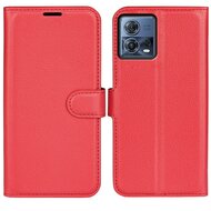 Motorola Edge 30 Neo Hoesje - MobyDefend Kunstleren Wallet Book Case (Sluiting Voorkant) - Rood