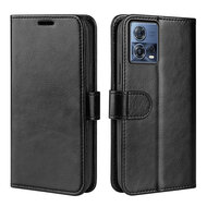 Motorola Edge 30 Neo Hoesje - MobyDefend Wallet Book Case (Sluiting Achterkant) - Zwart