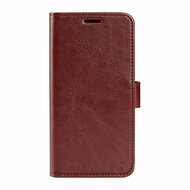 Motorola Moto E22 / E22i Hoesje - MobyDefend Wallet Book Case (Sluiting Achterkant) - Bruin