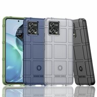 Motorola Moto G72 Hoesje, Rugged Shield TPU Gelcase, Zwart