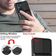 Oppo A17 Hoesje - MobyDefend Pantsercase Met Draaibare Ring - Goud