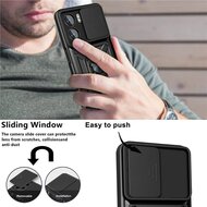 Oppo A57 / A57s / A77 Hoesje - MobyDefend Pantsercase Met Draaibare Ring - Zwart