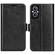 Oppo Reno 8 Lite Hoesje, MobyDefend Wallet Book Case (Sluiting Achterkant), Zwart