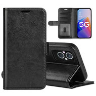 Oppo Reno 8 Lite Hoesje, MobyDefend Wallet Book Case (Sluiting Achterkant), Zwart