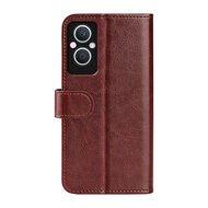 Oppo Reno 8 Lite Hoesje - MobyDefend Wallet Book Case (Sluiting Achterkant) - Bruin