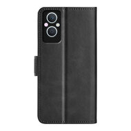 Oppo Reno 8 Lite Hoesje, MobyDefend Luxe Wallet Book Case (Sluiting Zijkant), Zwart