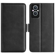 Oppo Reno 8 Lite Hoesje, MobyDefend Luxe Wallet Book Case (Sluiting Zijkant), Zwart