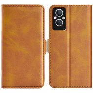 Oppo Reno 8 Lite Hoesje - MobyDefend Luxe Wallet Book Case (Sluiting Zijkant) - Lichtbruin