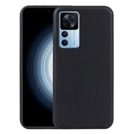 Xiaomi 12T / 12T Pro Hoesje, MobyDefend  TPU Gelcase, Mat Zwart