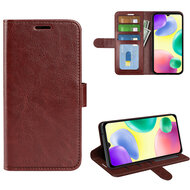 Xiaomi Redmi 10A Hoesje - MobyDefend Wallet Book Case (Sluiting Achterkant) - Bruin