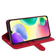 Xiaomi Redmi 10A Hoesje - MobyDefend Wallet Book Case (Sluiting Achterkant) - Rood
