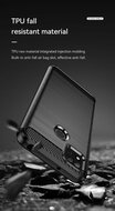 Xiaomi Redmi 10A Hoesje, MobyDefend TPU Gelcase, Geborsteld Metaal + Carbonlook, Zwart