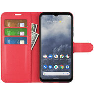 Nokia G60 Hoesje, MobyDefend Kunstleren Wallet Book Case (Sluiting Voorkant), Rood