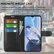 Motorola Moto E22 / E22i Hoesje - MobyDefend Kunstleren Wallet Book Case (Sluiting Voorkant) - Bruin