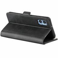 Motorola Moto E22 / E22i Hoesje - MobyDefend Luxe Wallet Book Case (Sluiting Zijkant) - Zwart