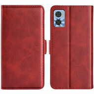 Motorola Moto E22 / E22i Hoesje - MobyDefend Luxe Wallet Book Case (Sluiting Zijkant) - Rood