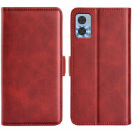 Motorola Moto E22 / E22i Hoesje, MobyDefend Luxe Wallet Book Case (Sluiting Zijkant), Rood