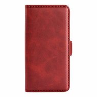 Motorola Moto E22 / E22i Hoesje, MobyDefend Luxe Wallet Book Case (Sluiting Zijkant), Rood