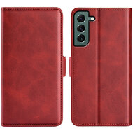 Samsung Galaxy S23 Plus (S23+) Hoesje, MobyDefend Luxe Wallet Book Case (Sluiting Zijkant), Rood