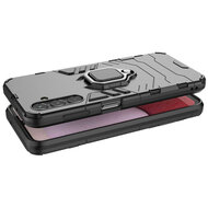 Samsung Galaxy A14 Hoesje - MobyDefend Dubbelgelaagde Pantsercase Met Standaard - Rood