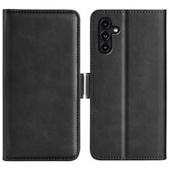 Samsung Galaxy A14 Hoesje - MobyDefend Luxe Wallet Book Case (Sluiting Zijkant) - Zwart