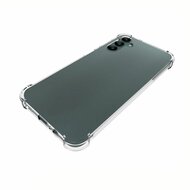 Samsung Galaxy A14 Hoesje - MobyDefend Transparante Shockproof TPU Backcover - Verstevigde Hoeken - Volledig Doorzichtig