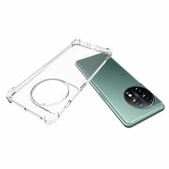 OnePlus 11 Hoesje - MobyDefend Transparante Shockproof TPU Backcover - Verstevigde Hoeken - Volledig Doorzichtig