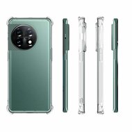 OnePlus 11 Hoesje - MobyDefend Transparante Shockproof TPU Backcover - Verstevigde Hoeken - Volledig Doorzichtig
