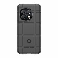 OnePlus 11 Hoesje, Rugged Shield TPU Gelcase, Zwart