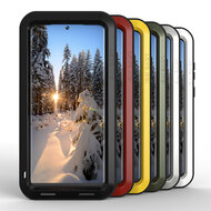 Samsung Galaxy S23 Ultra Hoes - Love Mei Metalen Case - Extreme Protection - Zilvergrijs